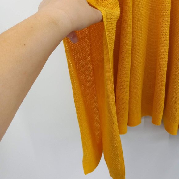 Lane Bryant Yellow Floral Open Kimono Boho Beach - Picture 5 of 9